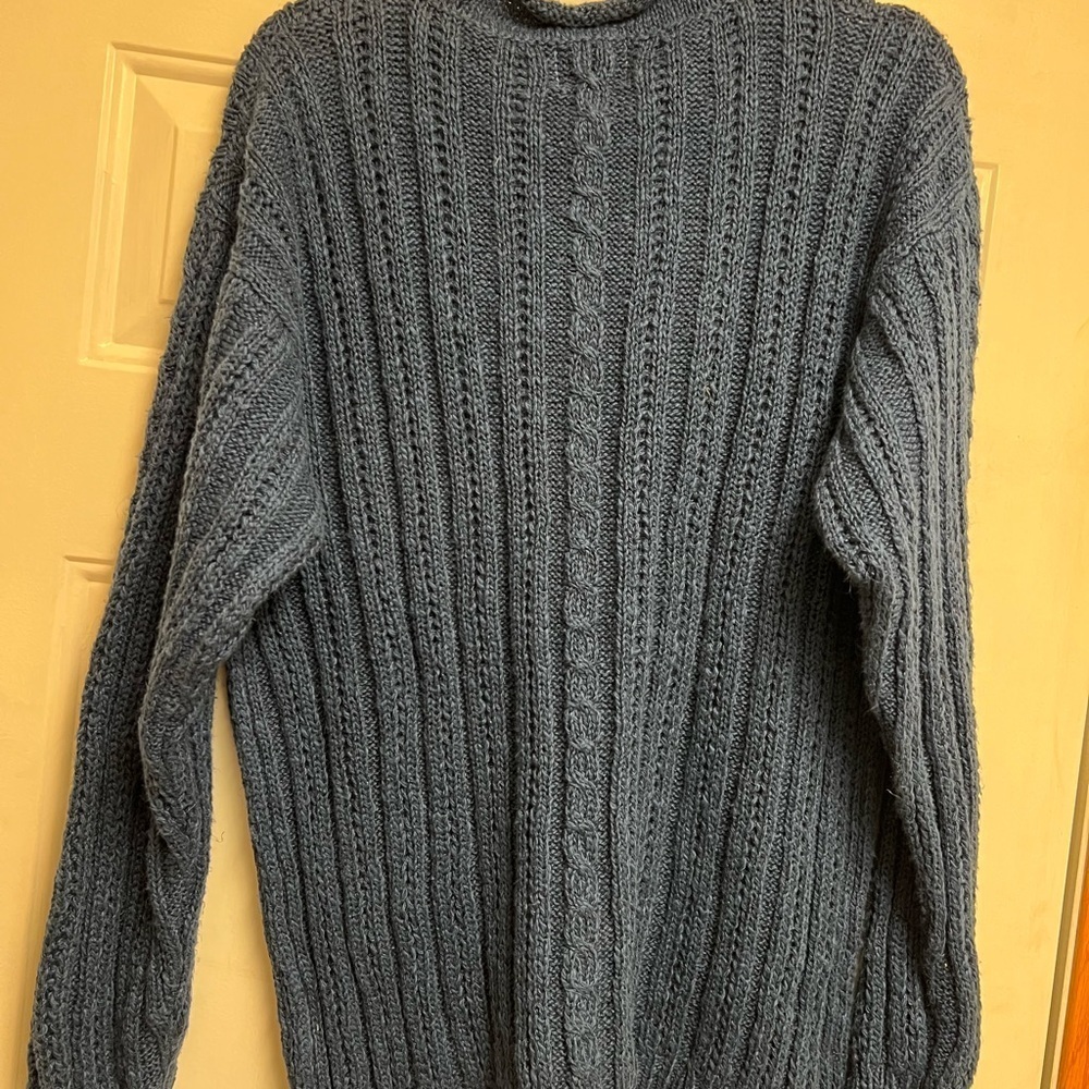 Hackett & Turpin Blue Ireland Cable Knit Sweater - Picture 8 of 11